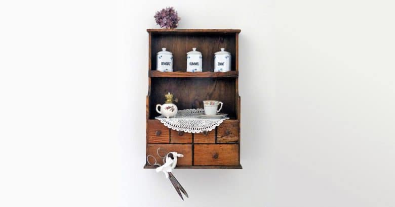 cantinho do café - Vintage, Spice Cabinet, Antique, Farmhouse, Kitchen