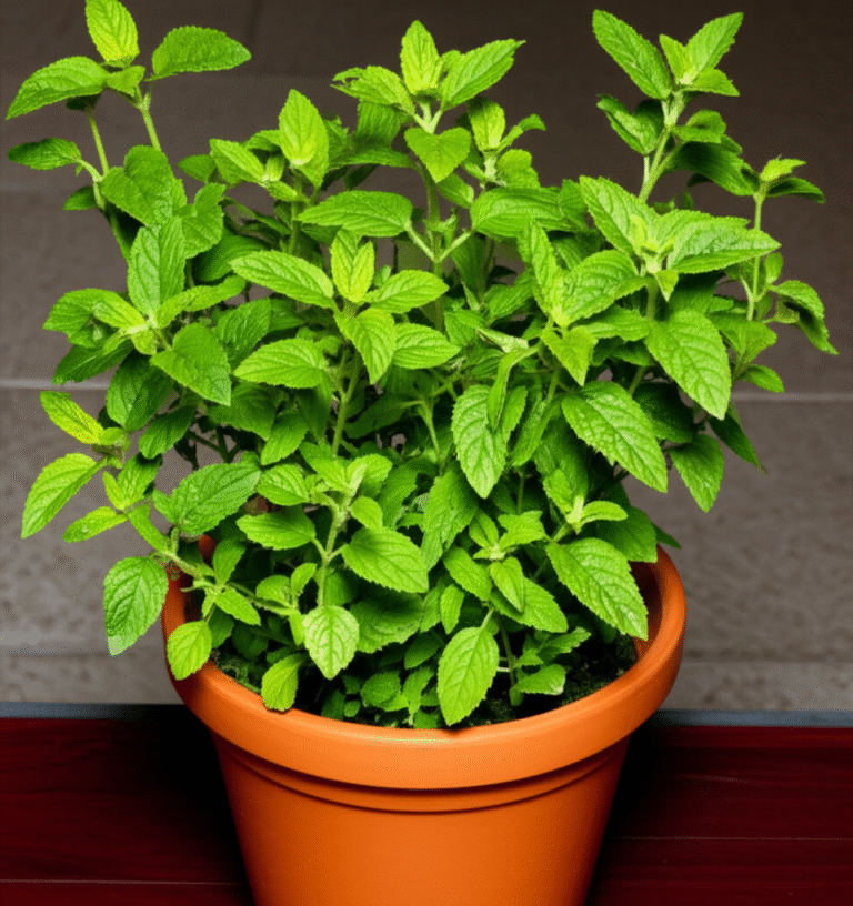 Erva-cidreira: Planta Medicinal Urbana Erva-cidreira cultivada em vaso